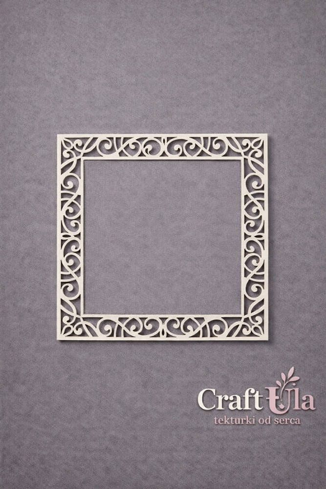 Set of Chipboard Frames 0070M (2 pcs, approx. 12x12x0,15cm)