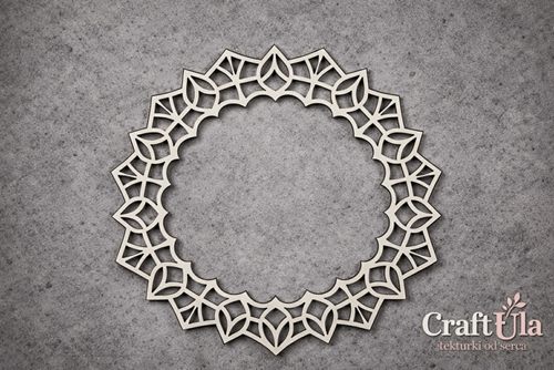 Chipboard Frame 0078L (dia approx. 14x0,15cm)