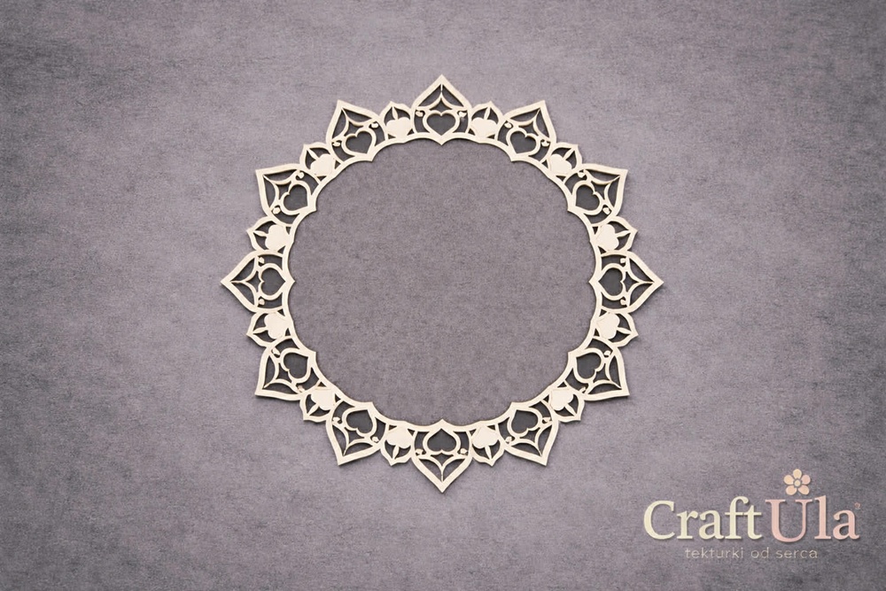 Chipboard Frame 0079L (dia approx. 14x0,15cm)