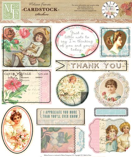 GN607 Classic Elegance Sticker Sheet 8x8 (20x20 cm)