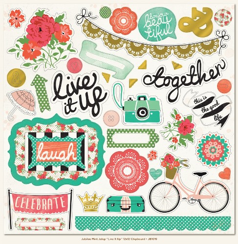 Live It Up 12x12 Chipboard JB1019