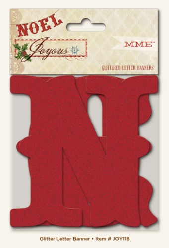 Glitter Letter Banner JOY118