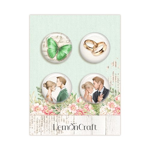 Buttons Greenery (self adhesive, dia around 2,5 cm)