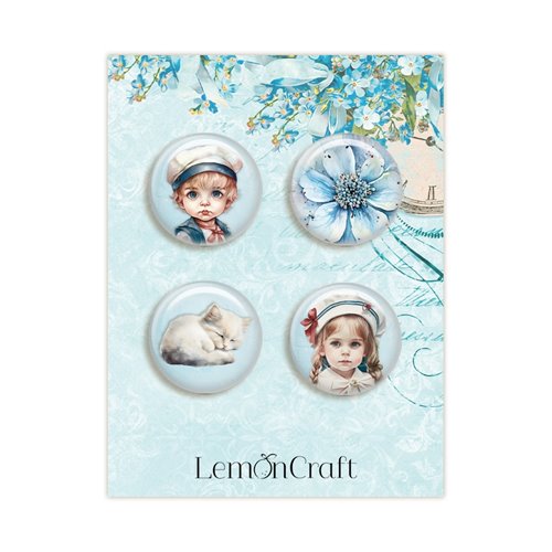 Buttons Sunny Love (self adhesive, dia around 2,5 cm)