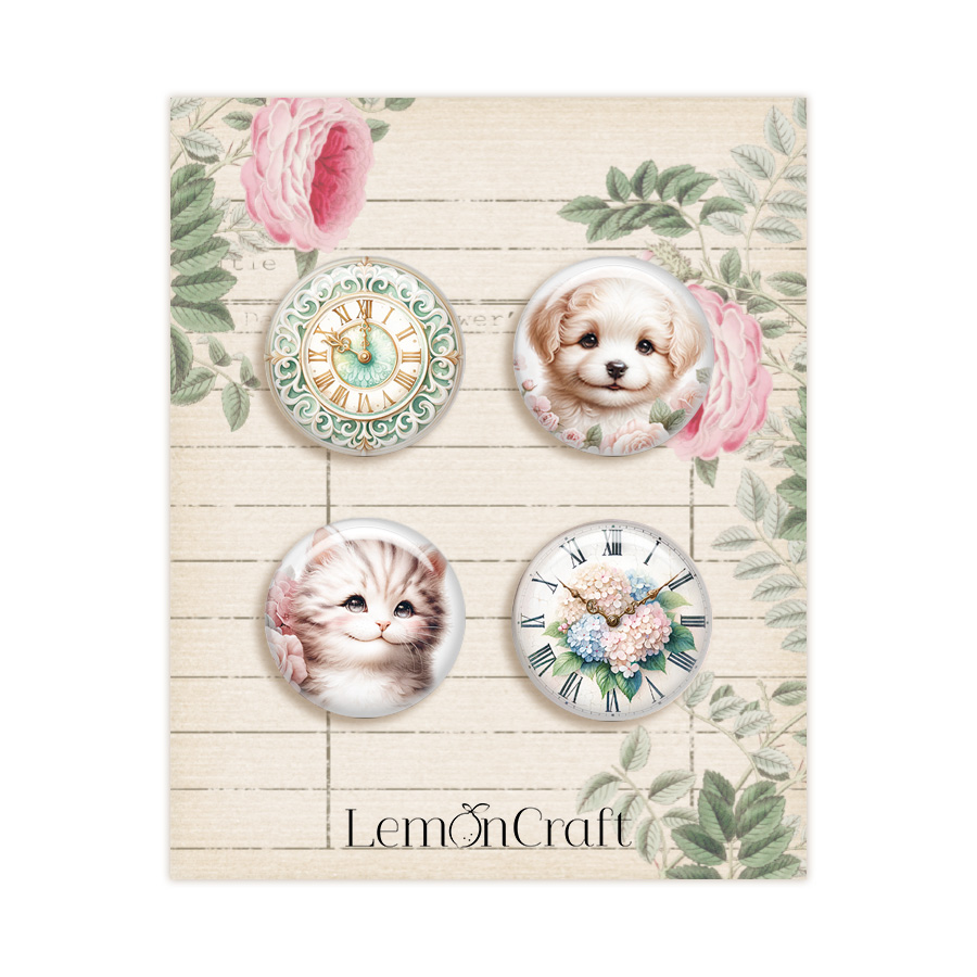 Buttons Today (self adhesive, dia around 2,5 cm)