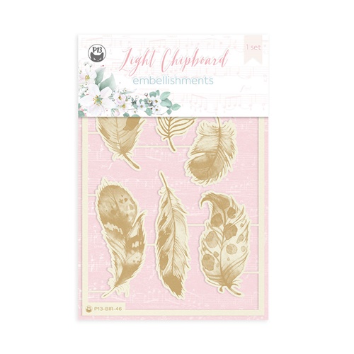 Light chipboard embellishments Birdhouse 03, 15x10 cm, engraved