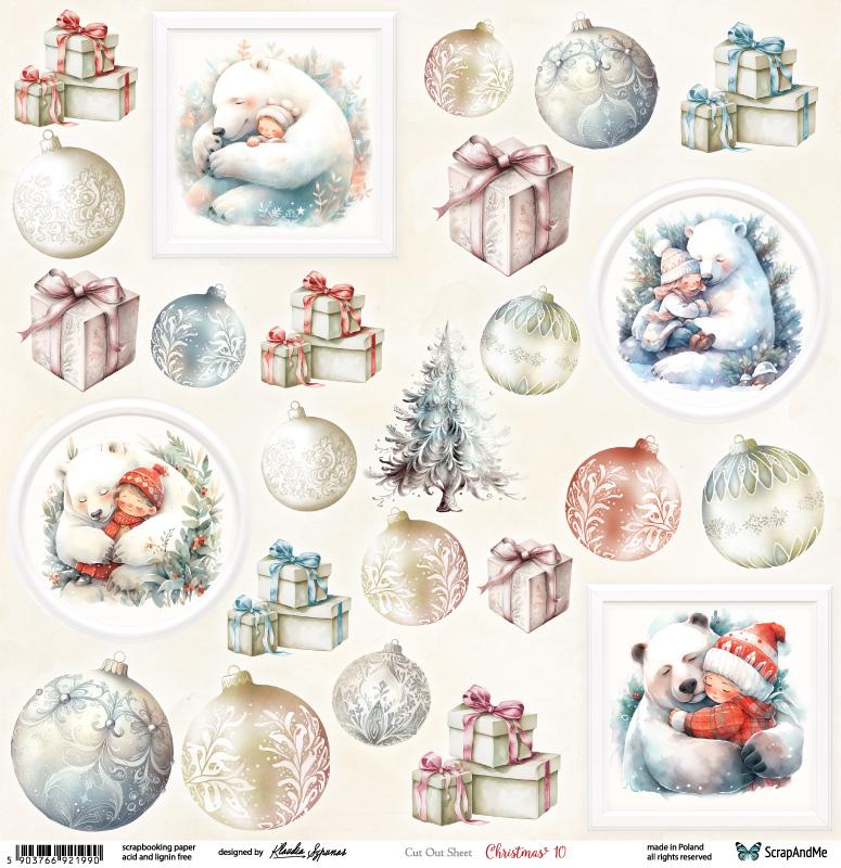 Paper 30x30 cm Christmas 10 (1 sheet) Paper 30x30 cm Christmas 10 (1 sheet)