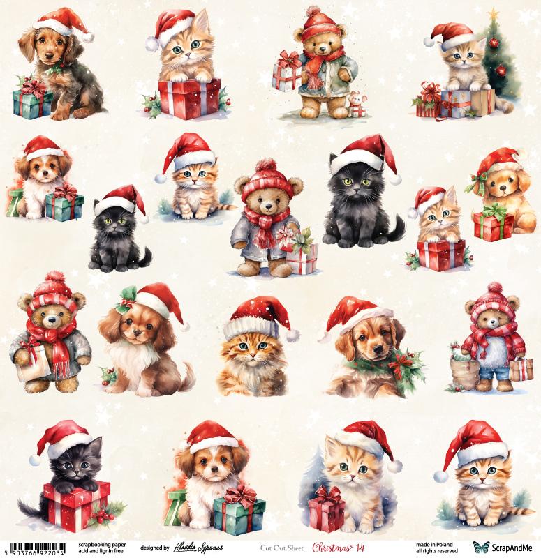 Paper 30x30 cm Christmas 14 (1 sheet) Paper 30x30 cm Christmas 14 (1 sheet)