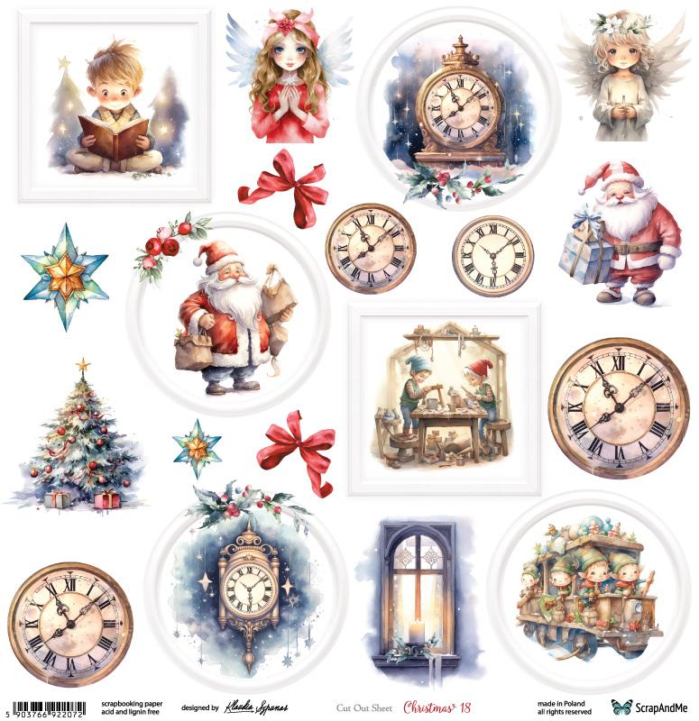 Paper 30x30 cm Christmas 18 (1 sheet) Paper 30x30 cm Christmas 18 (1 sheet)
