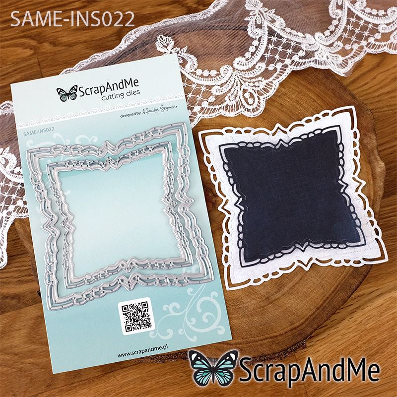 Die Decorative Squares - 12 cm/9,3 cm