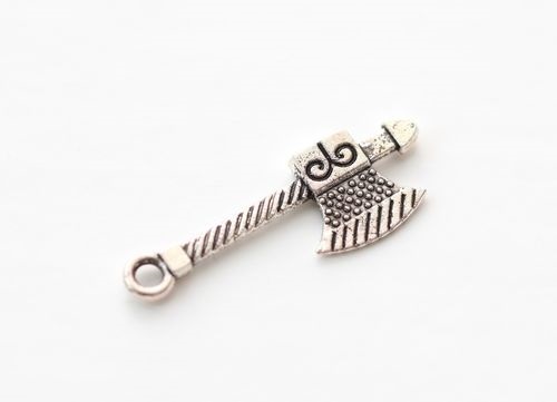 Charms set Carved Axe 7*29mm, 10 pcs