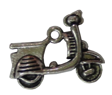 Charms set Motor Bike 17*18mm, 10 pcs