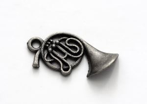 Charms set Brass Trumpet 11*22mm, 10 pcs