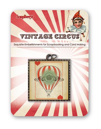 Metal charm Vintage Circus