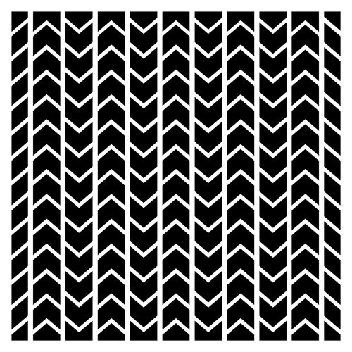 Stencil Chevron pattern 15,2*15,2cm thickness 0,31mm