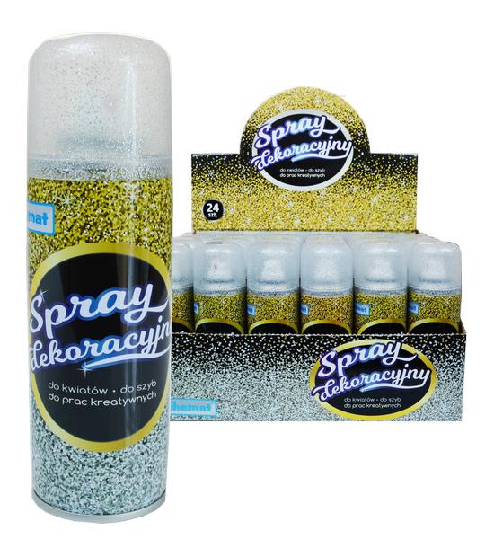 Decoration spray Glitter Silver, 250ml