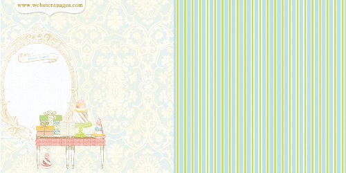 Sweets Table (Single 12X12 Paper Sheet)