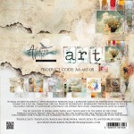 Paper Collection Set 20,3x20,3 cm Art, 190 gsm (12 sheets, 12 designs, 2x6 double-sided sheets, 1x bonus design 20x15 cm on the cover)