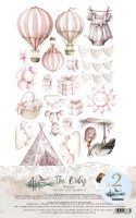 Doubled Extras to Cut Set 30,5x15 cm Baby – Girl, 250 gsm, mirror print (12 sheets, 6 designs, 2x6 sheets)