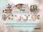 Paper Collection Set 20,3x20,3 cm Enchanted World - Following Alice, 190 gsm (12 sheets, 12 designs, 2x6 double-sided sheets, 1x bonus design 20x15 cm on the cover)