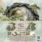 Paper Collection Set 30,5x30,5 cm Friends of the Forest, 250 gsm (6 double-sided sheets, 12 designs, bonus design 30x15 cm on the cover)