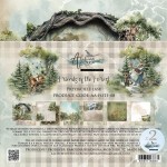 Doubled Paper Collection Set 20,3x20,3 cm Friends of the Forest, 190 gsm (24 sheets, 12 designs, 4x6 double-sided sheets, 1x bonus design 20x15 cm on