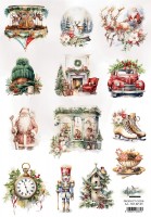 Rice paper 5, Ho Ho Ho, A4 (21x29,7cm) 25-30g