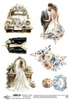 Rice paper 2, In Shades Of Blue, A4 (21x29,7cm) 25-30g