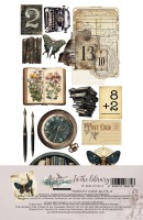 Doubled Extras to Cut Set 11 – 30,5x15 cm In the Library, 250 gsm (10 sheets, 10 designs, 2x5 sheets)