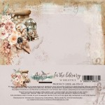 Paper Collection Set 15x15 cm In the Library, 250 gsm (24 sheets, 12 designs, 4x6 double-sided sheets)