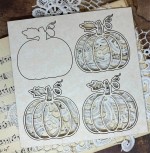 Chipboard Shaker Pumpkin, Lovely Autumn, 17x12,5cm, , 2 layers