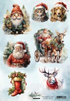 Rice paper 3, Merry Christmas, A4 (21x29,7cm) 25-30g