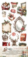 Doubled Extras to Cut Set 10X – 30,5x15 cm The Magic of December, 250 gsm, mirror print (12 sheets, 6 designs, 2x6 sheets)