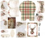 Fabric extras to cut 1, The Magic of December, (1 sheet 36x34,5cm, 100% polyester)