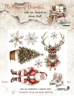 Set of rub-on transfers The Magic of December, 3x15x15cm