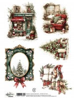 Rice paper 1, The Magic of December, A4 (21x29,7cm) 25-30g Rice paper 1, The Magic of December, A4 (21x29,7cm) 25-30g