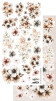 Double-sided paper 30,5x15 cm Natural Beauty – Flowers – extras to cut, mirror print, 250 gsm (1 sheet)