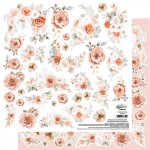 Double-sided paper 30,5x30,5 cm Romantic Boho – flowers to cut, mirror print, 250 gsm (1 sheet)