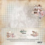 Paper Collection Set 15x15 cm Recipe for Happiness, 250 gsm (24 sheets, 12 designs, 4x6 double-sided sheets)