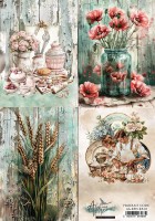 Rice paper 1, Recipe for Happiness, A4 (21x29,7cm) 25-30g