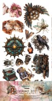 Extras to Cut Set 30,5x15 cm Steampunk Time, 250 gsm, mirror print (7 sheets, 7 designs)
