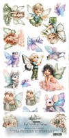 Extras to Cut Set 30,5x15 cm The World of Fairies, 250 gsm, mirror print (6 sheets, 6 designs)