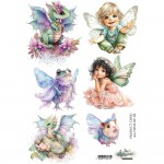 Rice paper 2, The World of Fairies, A4 (21x29,7cm) 25-30g