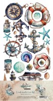 Extras to Cut Set 30,5x15 cm Underwater World, 250 gsm, mirror print (7 sheets, 7 designs)