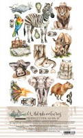 Extras to Cut Set 10 – 30,5x15 cm Wild Adventures, 250 gsm, mirror print (6 sheets, 6 designs)