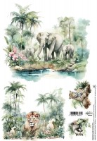 Rice paper 1, Wild Adventures, A4 (21x29,7cm) 25-30g