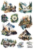 Rice paper 1, Whispers of the Mountains, A4 (21x29,7cm) 25-30g