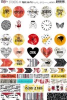 Stickers Young and Free (ENG) A4 (1 sheet)