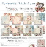 Workshop Kit Homemade with Love (250 gsm: 16 double-sided 30,5x30,5cm sheets, 2x8 sheets +2 x bonus on the cover)