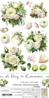 Extras to Cut Set – Flowers – A Day To Remember,15,75x30,5cm, mirror print, 250 gsm (18 sheets, 9 designs, 2x9 double-sided sheets + 2x bonus on the cover)